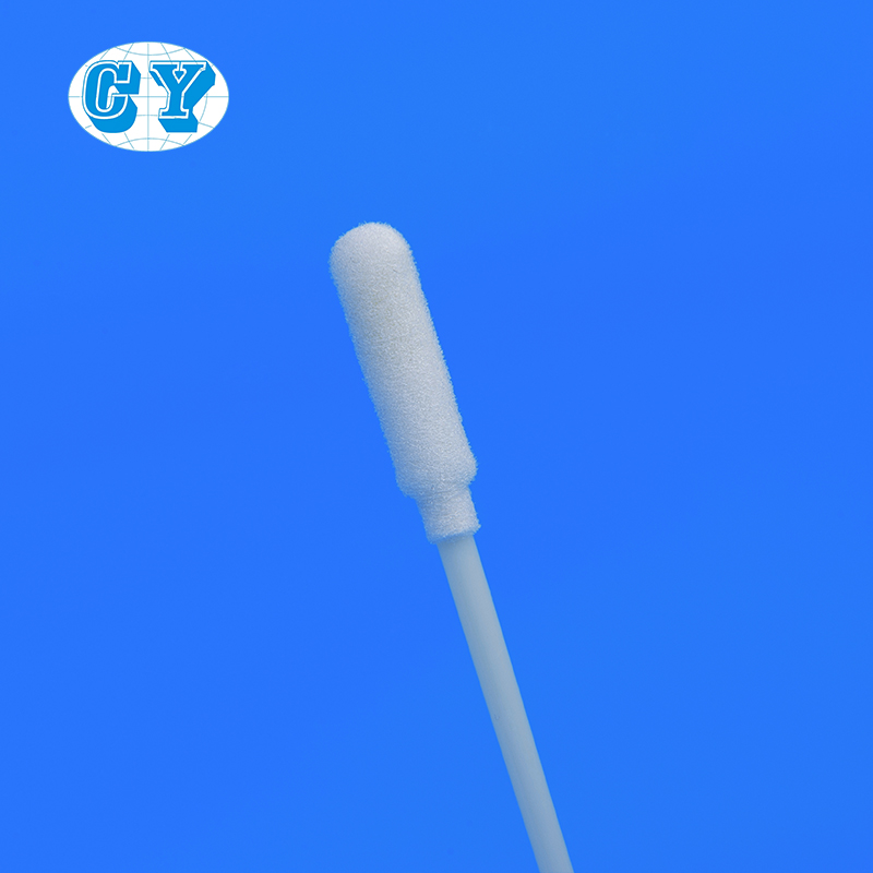 HCY Foam Swab Sterile Oropharyngeal Nasal Swab Sample Collection Sponge Swab