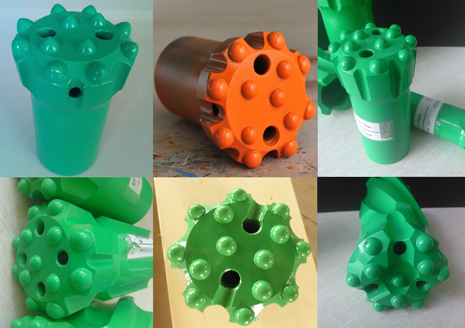 R38 Threaded Drill Bits 89mm Retrac Body For Drifting / Tunneling Hardened Steel