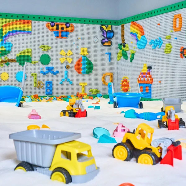 Indoor Playground Equipment Wall Panel Smooth Finish Modern Style