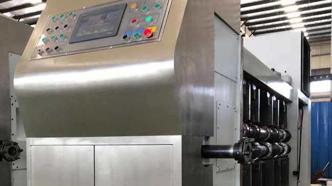 RINO Carton Box Flexo Printing Machine , 300pcs/Min Printing Carton Folder Gluer Machine