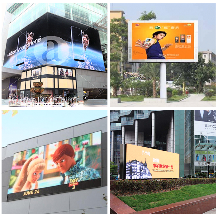 Billboard Outdoor LED Video Wall P8 High Brightness Die-Cast Aluminum full color led display