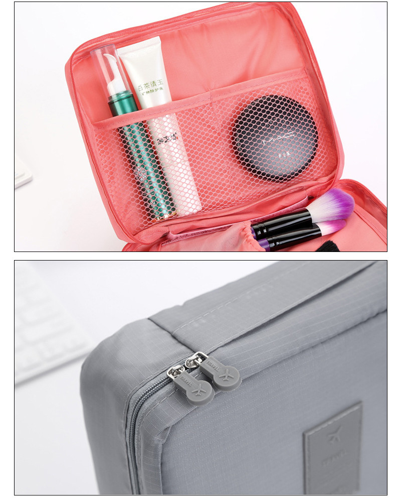Wholeslae Custom Pure Color Blank Storage Wash Bag For Cosmetic