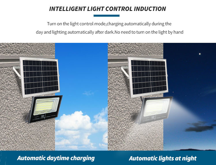 SMD LED Solar Flood Light With Sensor 30W 60W 100W 200W Flood Lamp