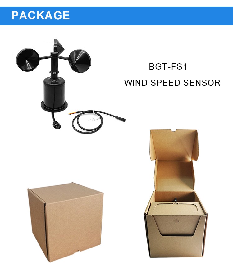 Rs485 Modbus Crane Smart Zigbee Anemometer Wind Speed Sensor for Weather Station