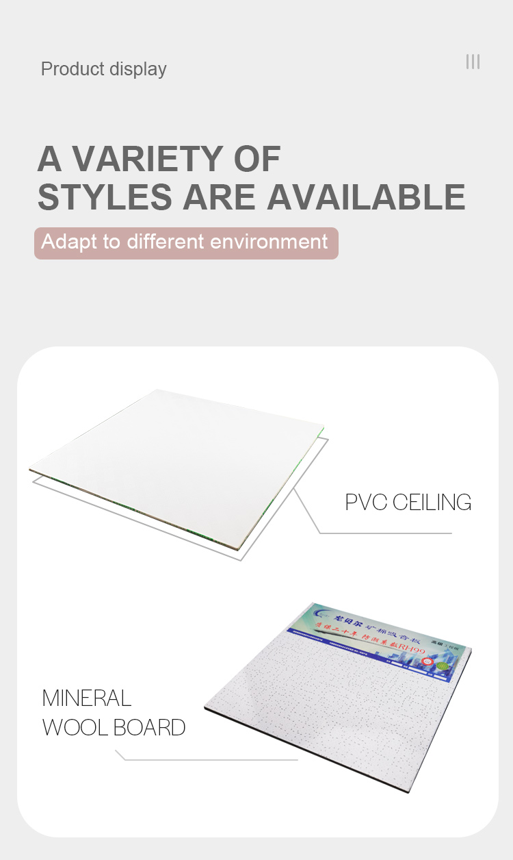 Square Edge Plastic PVC Gypsum Ceiling , Soundproof PVC Laminated Ceiling Tiles
