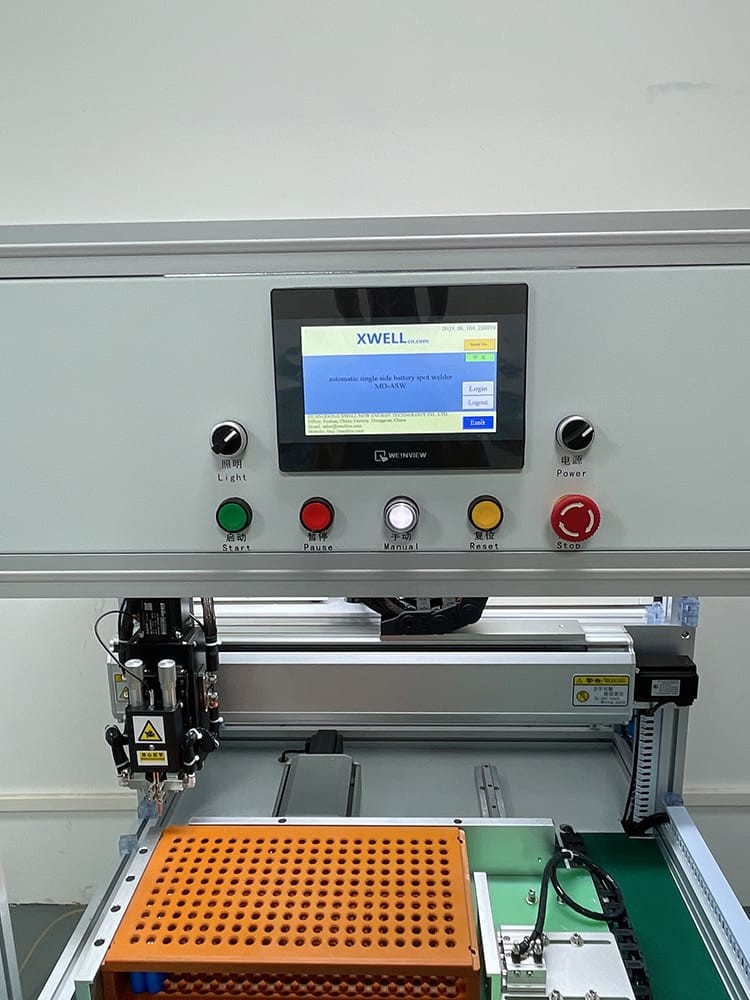 Automatic CNC Single Sided Spot Welding Machine For Battery Pack Nickel