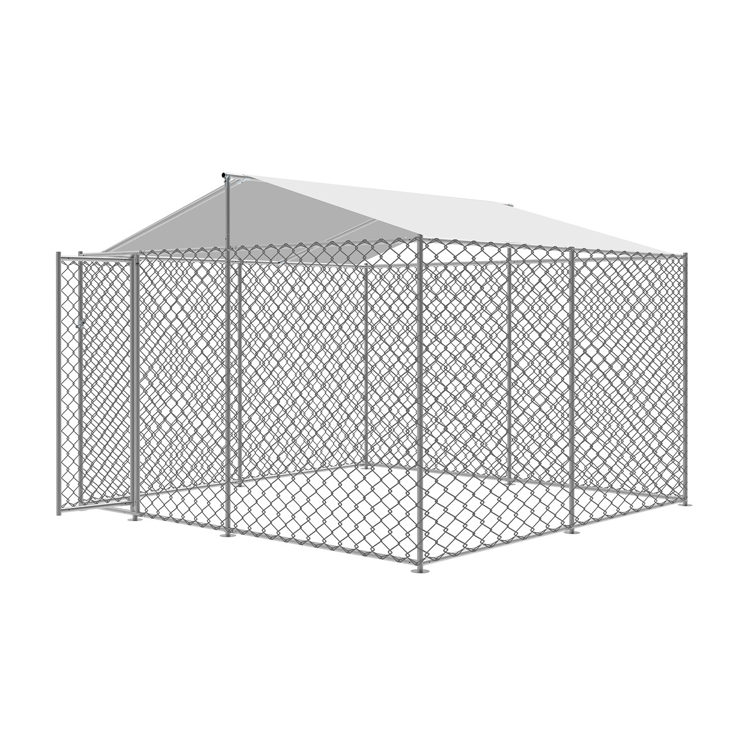 Windproof 71kg 4.5x1.5x2.2m Outdoor Dog Runs