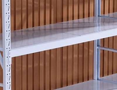 Textile Accessories White Longspan Shelving, Warehouse Storage Medium Steel Shelving