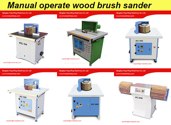 Wheel brush sander for table legs