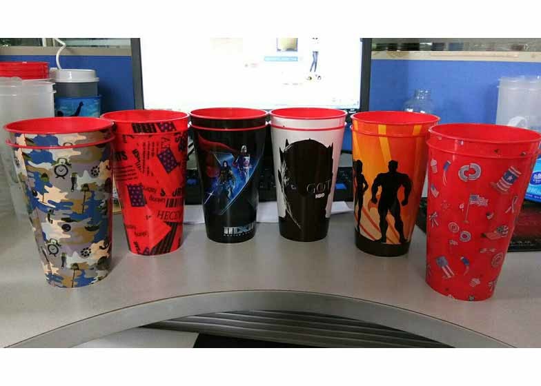 Printing Labels Disposable Coffee Cups , Disposable Plastic Yogurt Cups