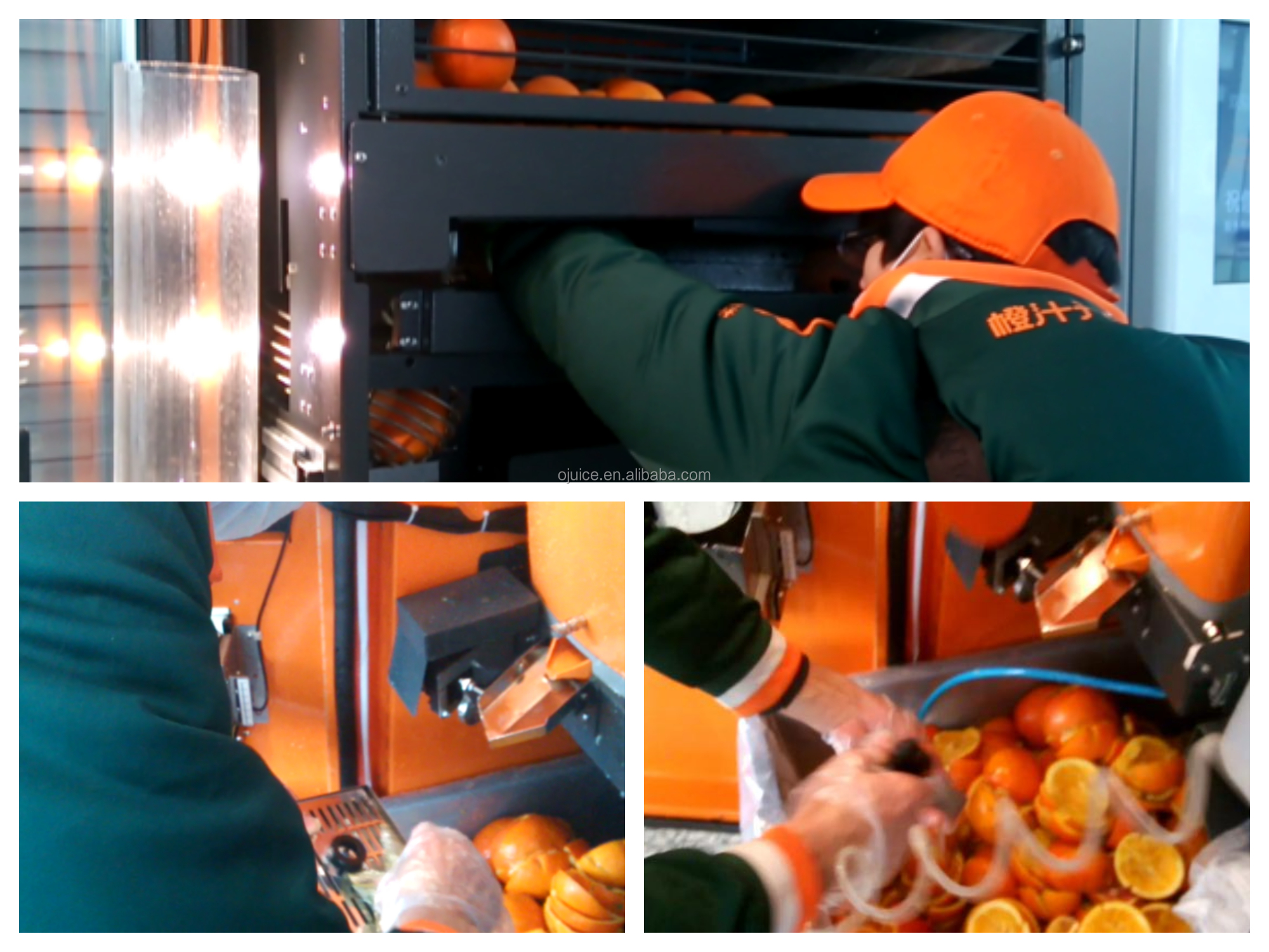 Apple Orange Juice Vending Machine 400W Metal Zinc alloy Customized