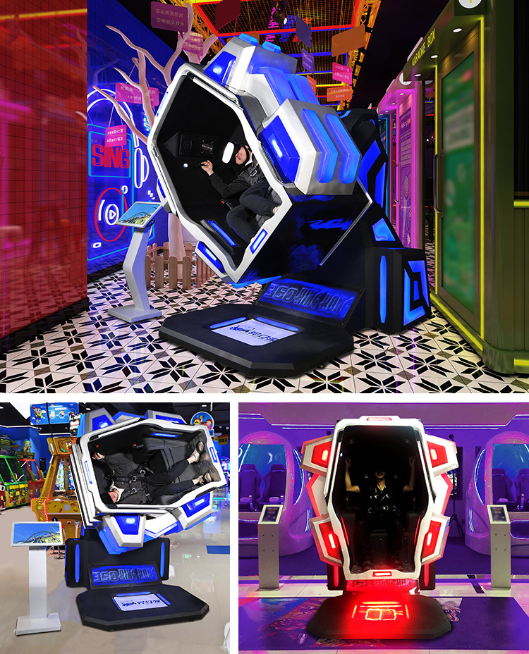 9D Game VR Simulator 360 Kingkong Rotating Virtual Reality Roller Coaster Simulator