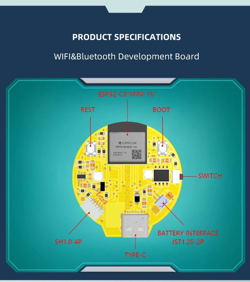 IPS 16 Bit Color TFT Display Module With GC9A01 Driver Chip LED Backlight 5V Operating Voltage
