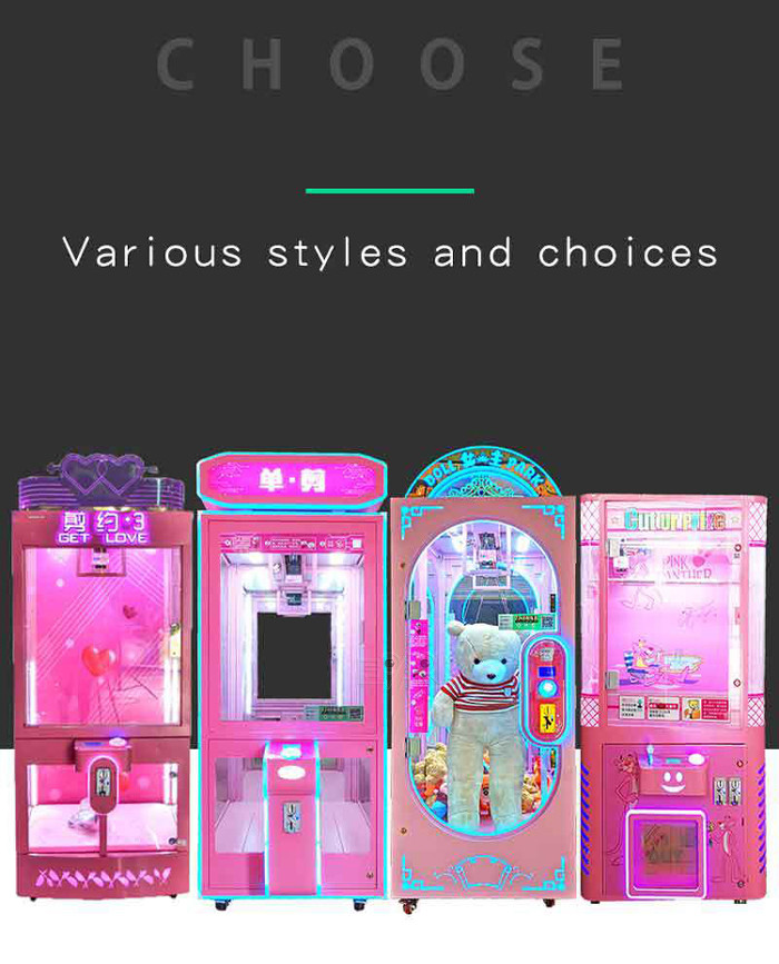 Indoor Coin Operated Vending Machine Single Doll Cutting Game equipment