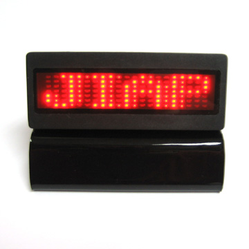 Rechargable LED message Badge 7