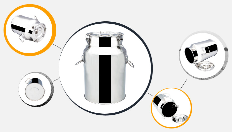 9 Litres Liquid Storage Tank No magnetic 201 Stainless Steel milk can