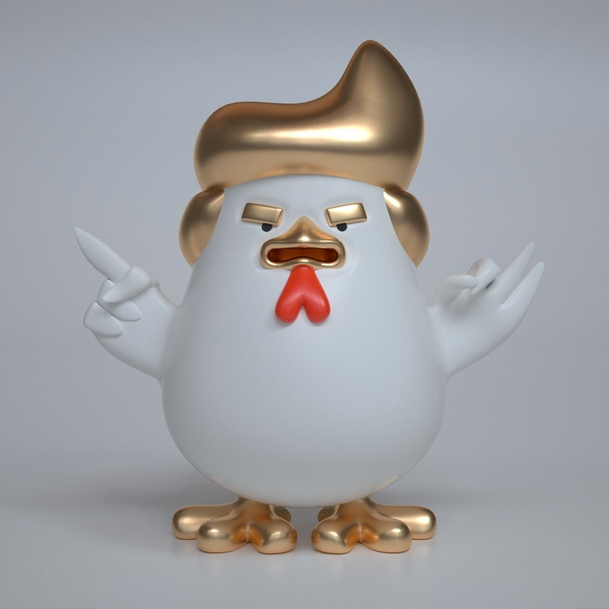 artifical toy dolnald trump as decoration items statue by fiberglass