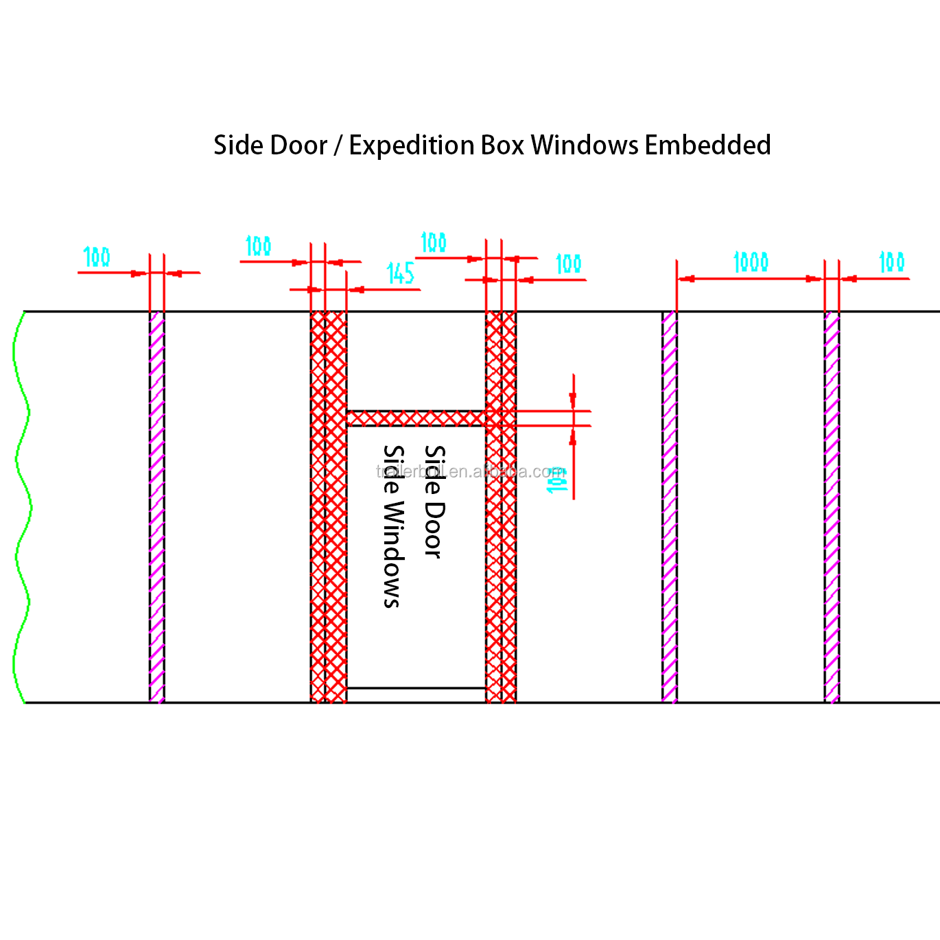 1.5-2.5mm FRP / GRP Skin Special Slide-On Refrigeration Truck Box Body for TOYOTA Pickup
