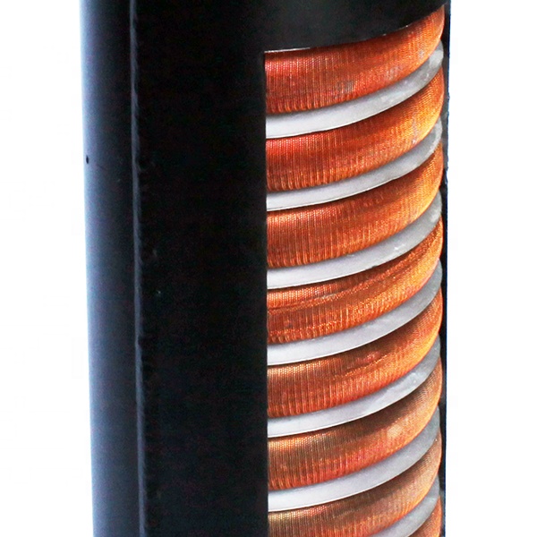 160mm Steel Shell Air Source Heat Exchanger High Pressure For Water Heating TKA RAH03-CME