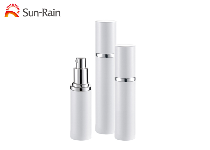 White 15ml 30ml 50ml Cream Pump Bottle Packaging For Cosmetics Alum Cap