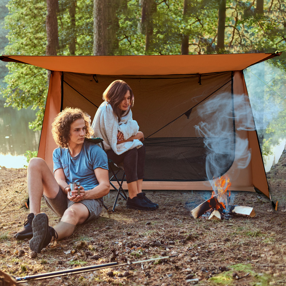Breathable Lightweight 2 Man 1.53kg Survival Gear Tent