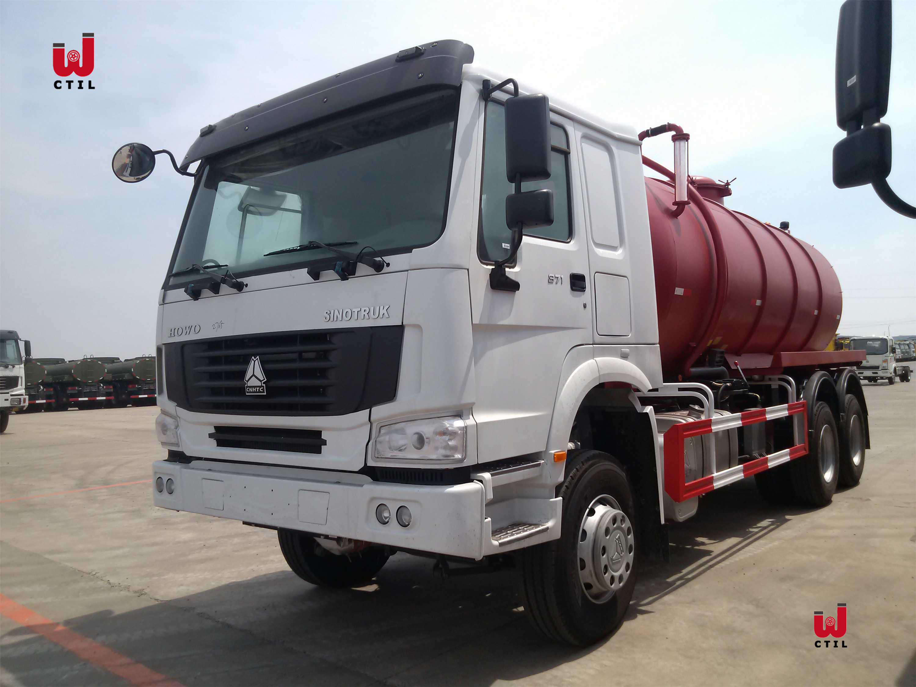 Sinotruk Sewage Cleaning Tanker 35 Cubic Sewer Jetting Truck