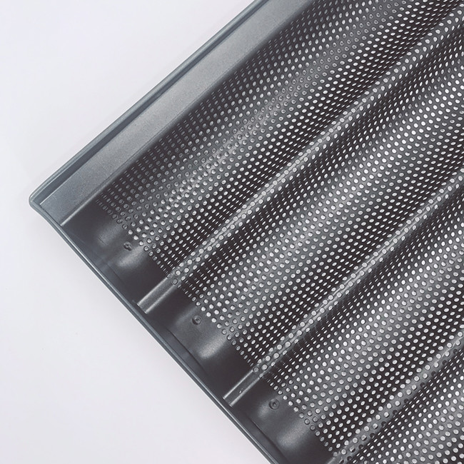 Multifunctional Perforated Baguette Ban Non - Stick Loaf Baking Tray
