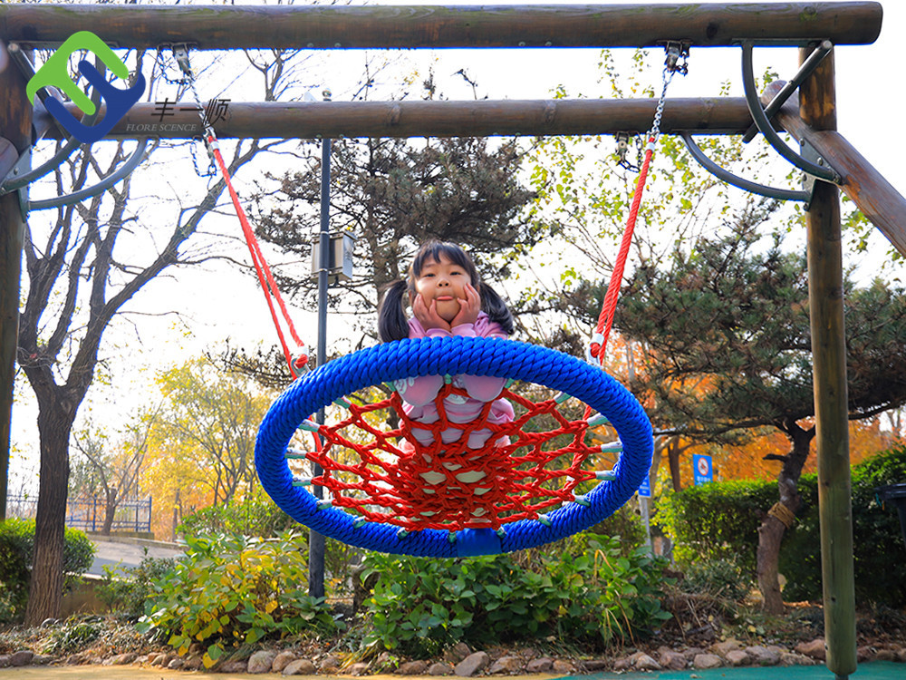 Patio Kids Round Nest Swing Seat 120cm For Playground Entertainment