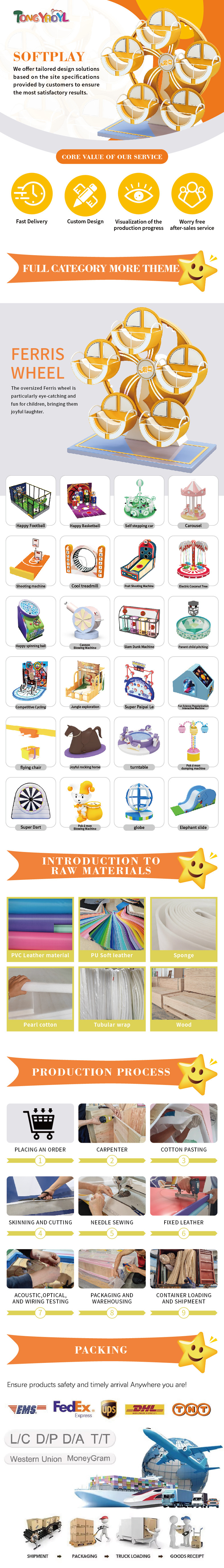 Supporting Carousel Products For Indoor Playgrounds