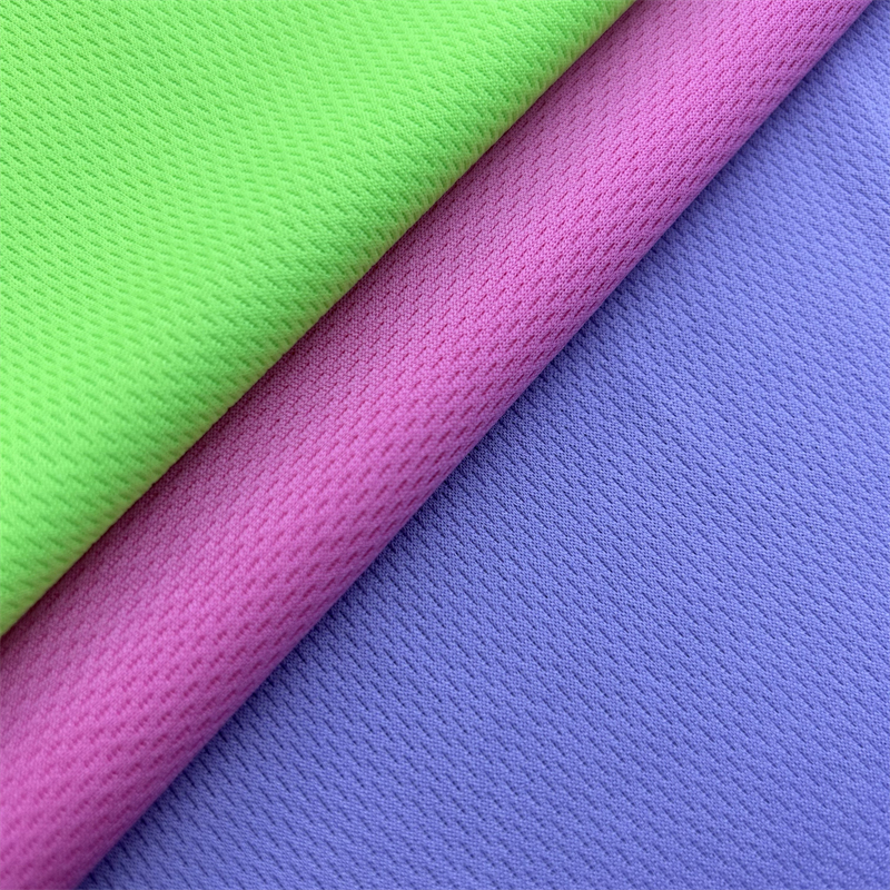 Sport Garment Knitted Polyester Bird Eye Mesh Fabric Wicking Tricot Knitted
