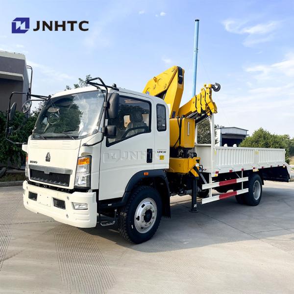 New Or Used Truck Mounted Crane HOWO Cargo Tow Crane Truck with Ladder 10 Tons