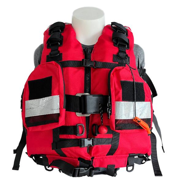 Inflatable Oxford Fabric Water Rescue Life Jacket for Water Activities and
