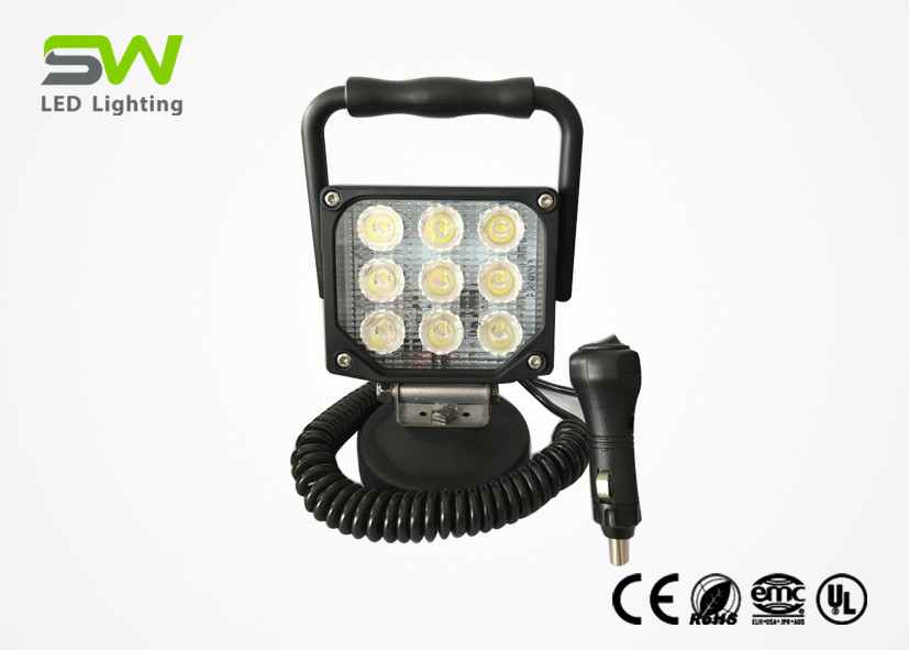  Black Color 12 Volt Handheld LED Work Light Powered By DC Car Cigar Lighter Manufactures