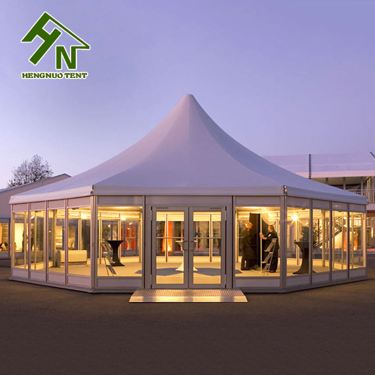 Windproof Solid Sidewall Octagon Blackout Tent Multi Sided For Restaurant