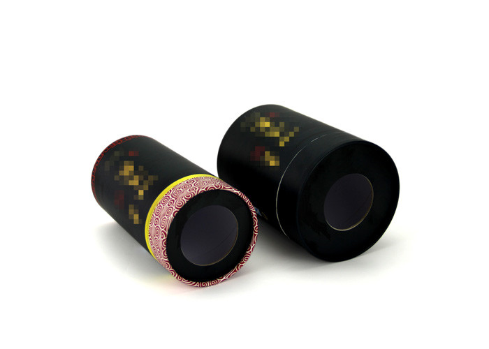 Custom Environmental Green Black Paper Tea Packing Box Silk Screen Printing
