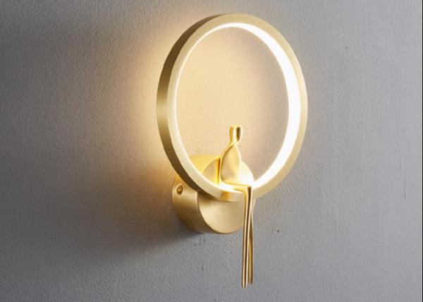 Minimalist copper wall lamp bedroom bedside lamp modern simple living room