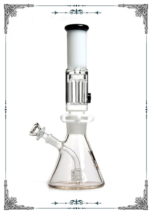 Freezable Coil Beaker Glass Water Pipe 8 Arm Pillar Insert Matrix Perc
