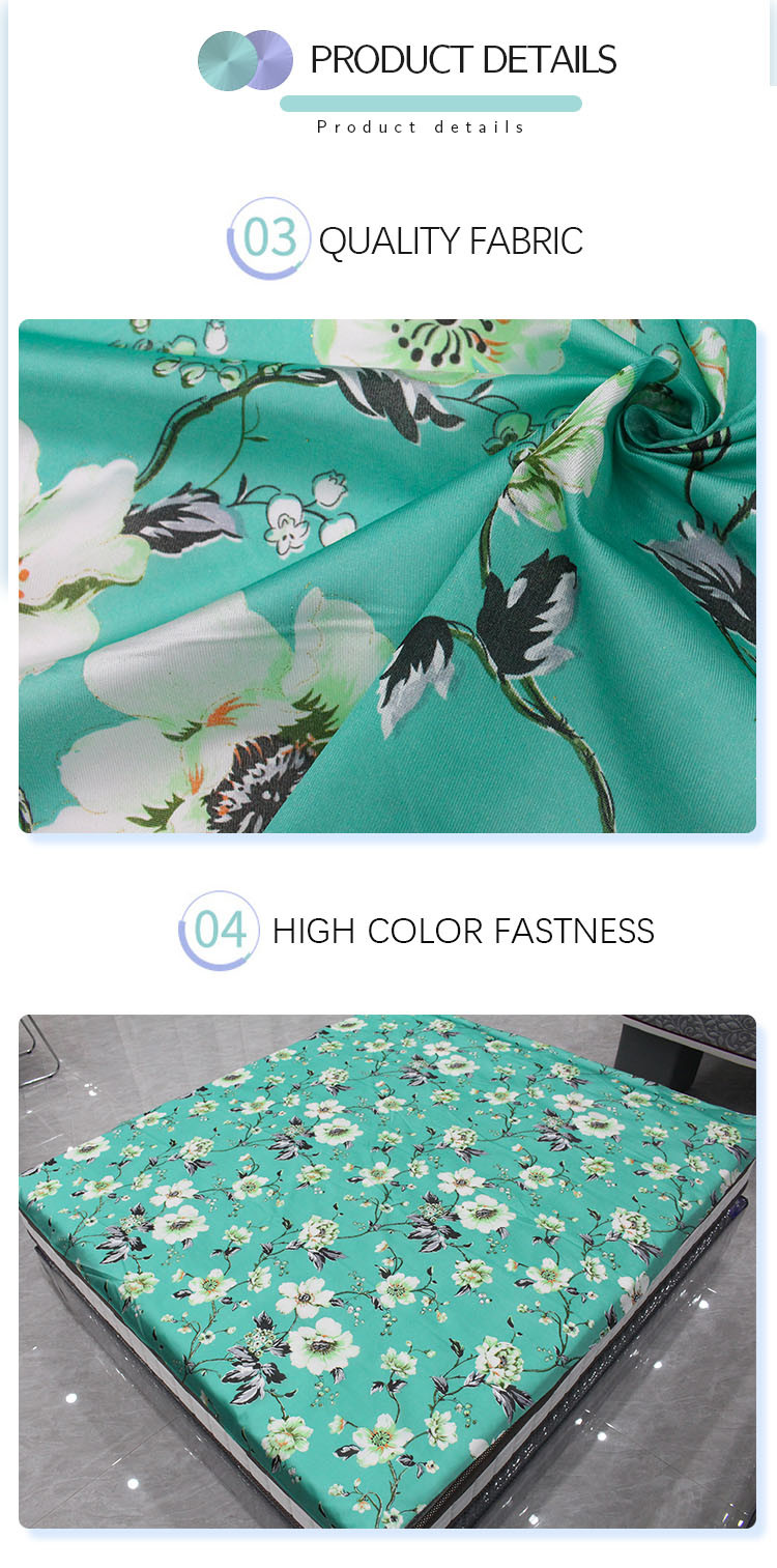 9 Picks Woven Jacquard Mattress Quilting Fabric Quick Dry 80gsm