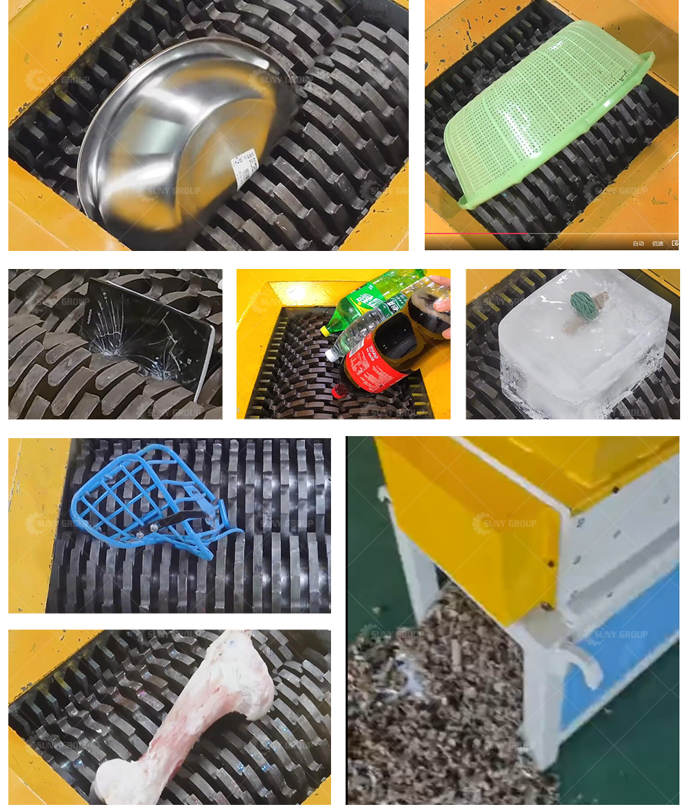 5.5kW Power Coconut Shredder for 's Sustainable Used Tire and Plastic Disposal