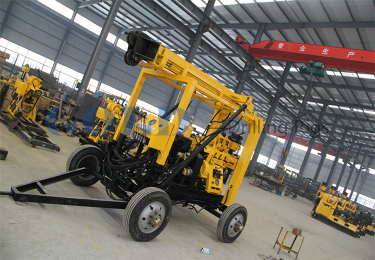 xyx-3 versatile drilling rig , with hydraulic drill tower and feeding system