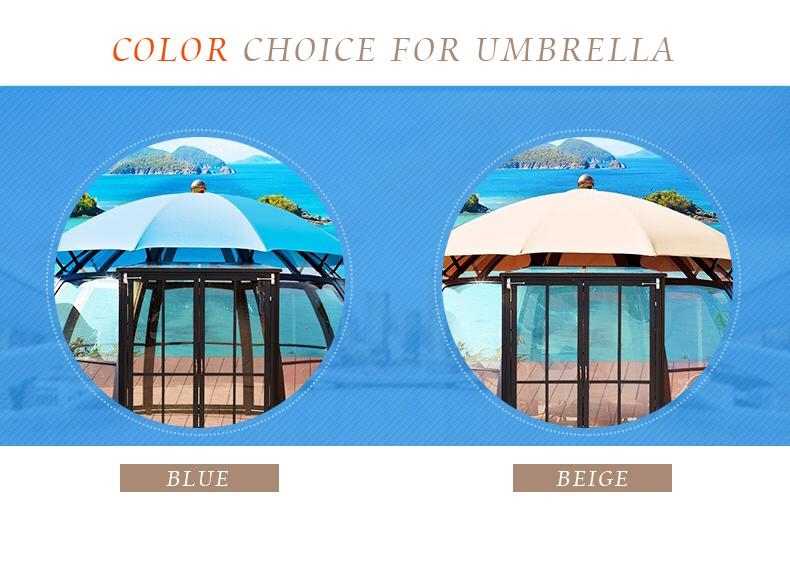 outdoor garden alu aluminium pc polycarbonate gazebo pavilion sunroom sun room house tent dome cabin shed China