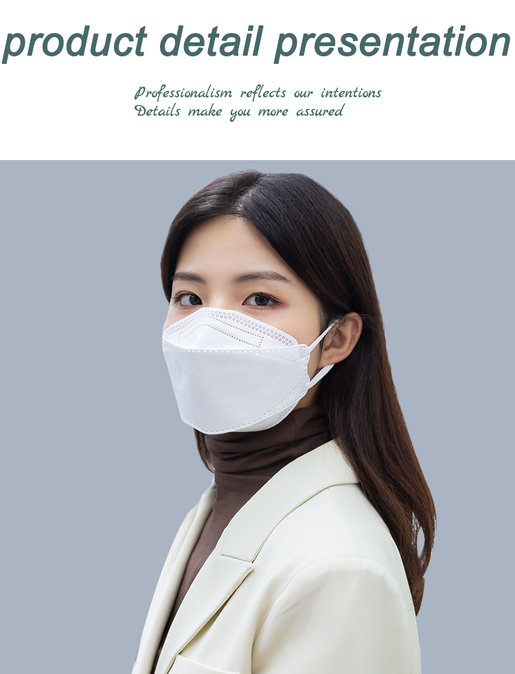 4 Layer fish Shape Face Mask Particulate Respirators Custom Logo