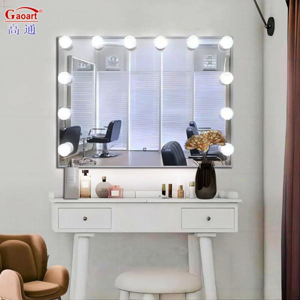 Glass Mirror Home Decor Shine Spiegel Full Body Pro Cosmetic Vanity Makeup LED