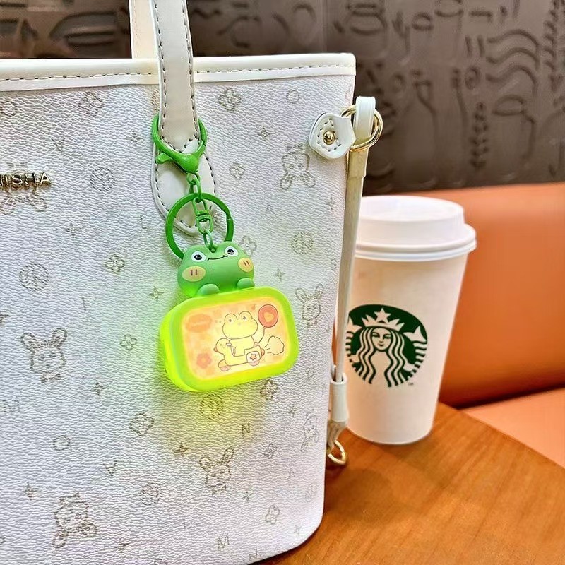 Beaver Tower Custom NFC Keychain Night Light Keychain PVC And Alloy Cute
