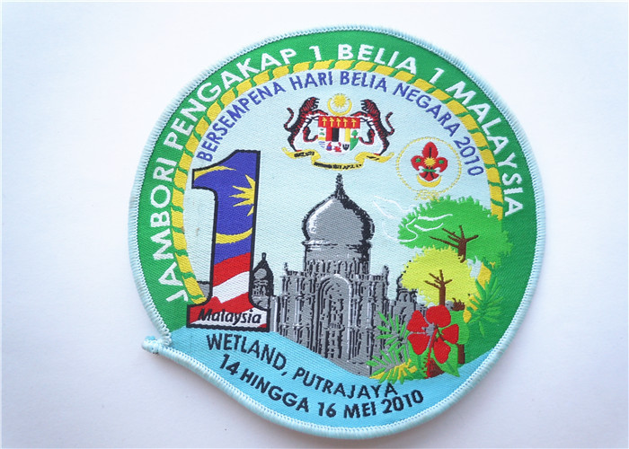 Durable Cotton Custom Clothing Patches Embossed For Bags Decoration