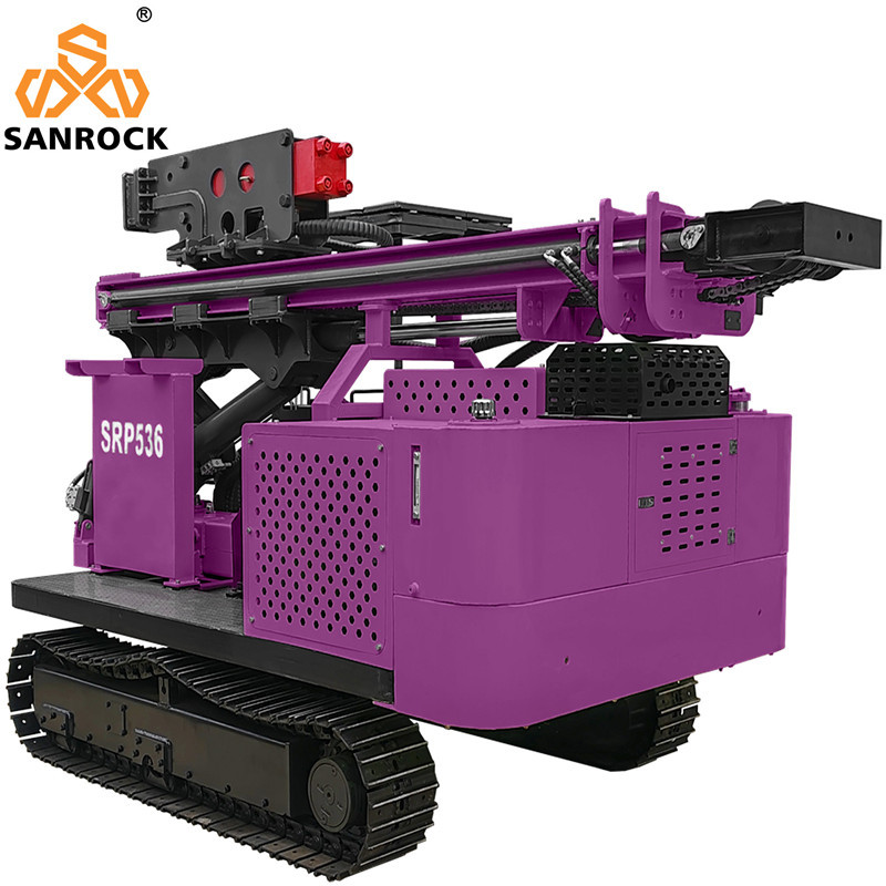 Pile Driving Rig Portable Solar Piling Machinery Hydraulic Diesel Pile Driver Machine