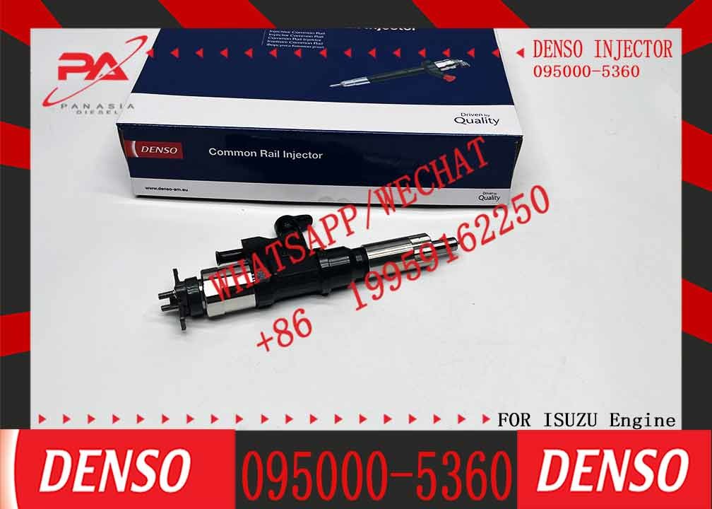 Diesel common rail injector 095000 5360 0950005360 095000-5360 for 6HK1 T6500 T7500 T8500 diesel injector