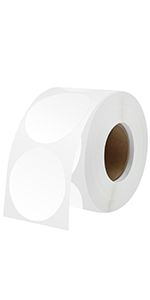 White Thermal Label