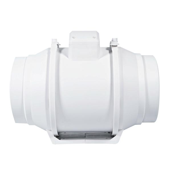 White 6 Inch Exhaust Booster Fan for Hydroponic Grow Tent Speed Controller