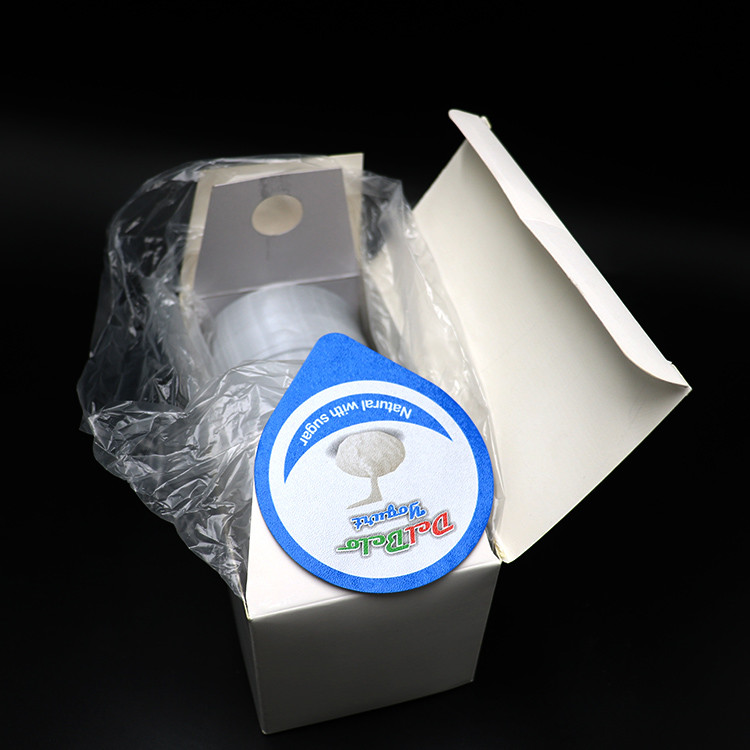 Oripack Odm Yogurt Cup Lid Blue Precut Heat Seal Environmental Protective